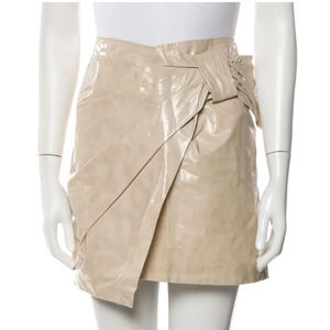 Isabel Marant Bow Accents Mini Skirt. IT 38/ US 2. Ivory.